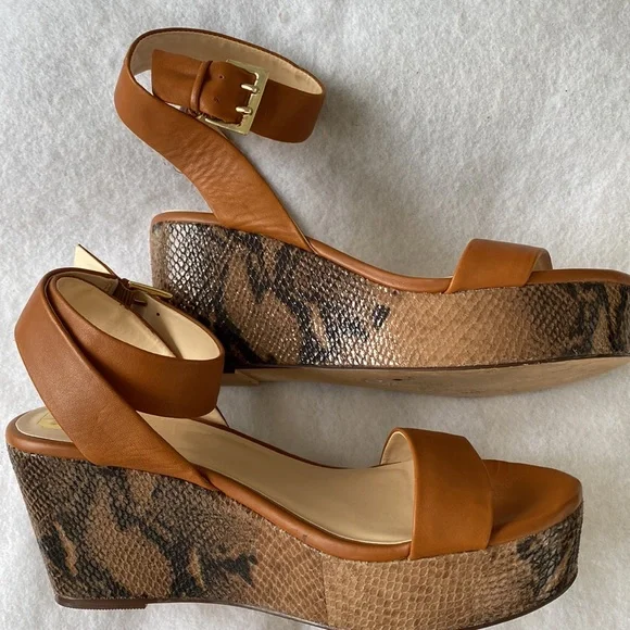 Monet Platform/Wedge Open Toe Shoes Size 7M - Picture 2 of 10